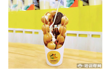 中山食为先小吃培训中心冰激凌鸡蛋仔培训
