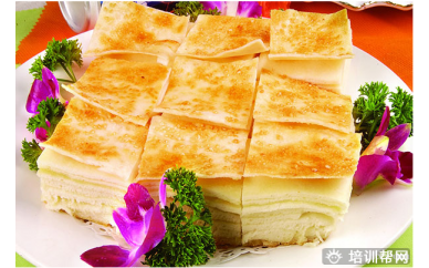 广州食为先小吃培训中心香酥千层饼培训