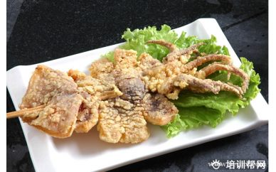 广州食为先小吃培训中心轰炸大鱿鱼培训