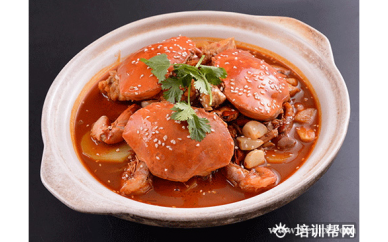 广州食为先小吃培训中心肉蟹煲培训