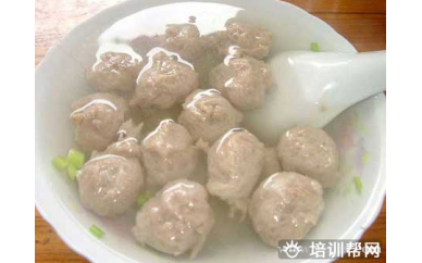 广州食为先小吃培训中心客家肉丸培训