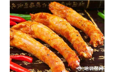 南通食为先小吃培训中心烤鸡脖培训