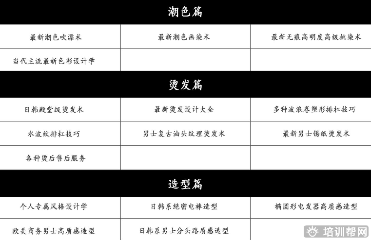 杭州美发技术培训 杭州美发技术培训