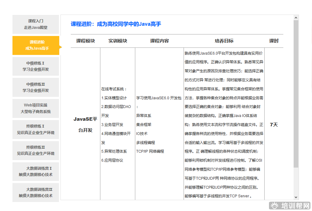 郑州北游教育JAVEE工程师培训