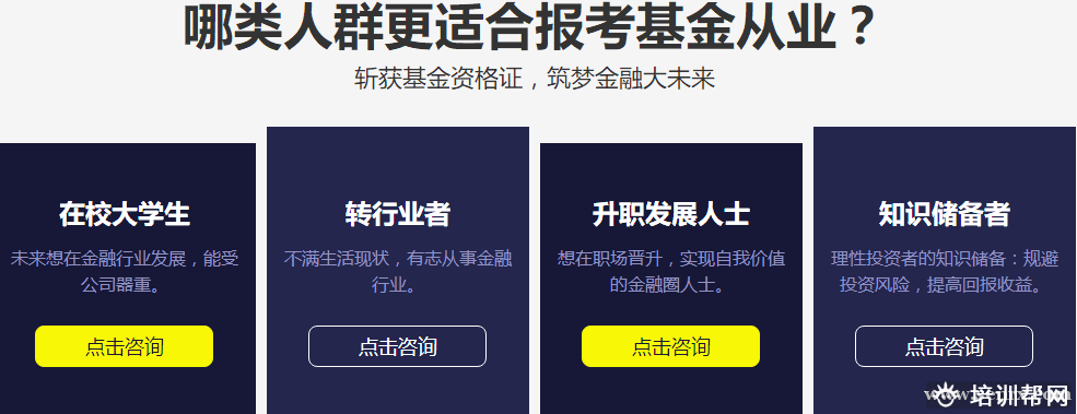 基金从业资格证考试培训