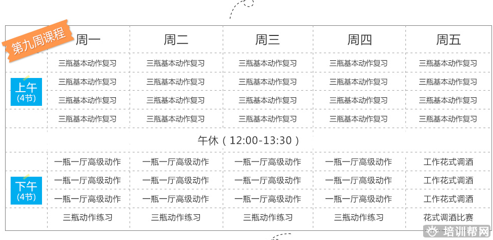 杭州新梦想高级调酒培训班